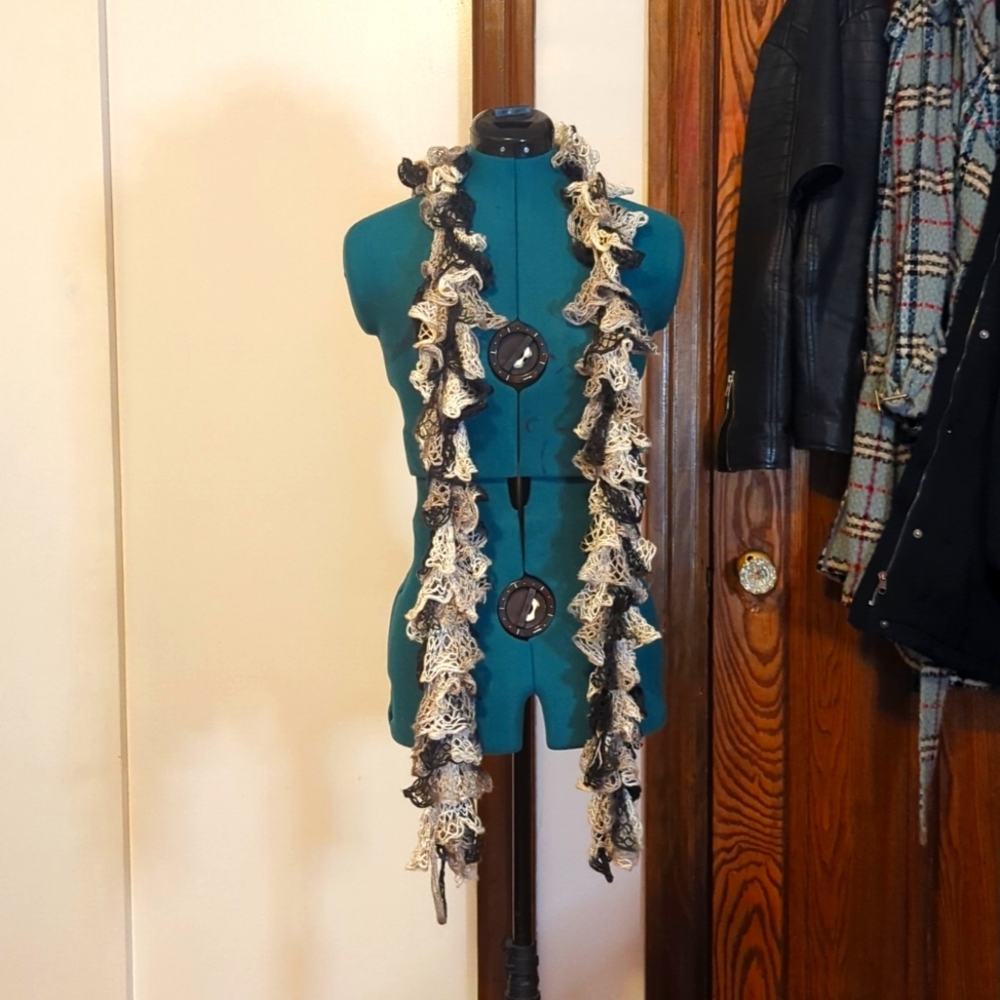 Tiered Crochet Scarf
